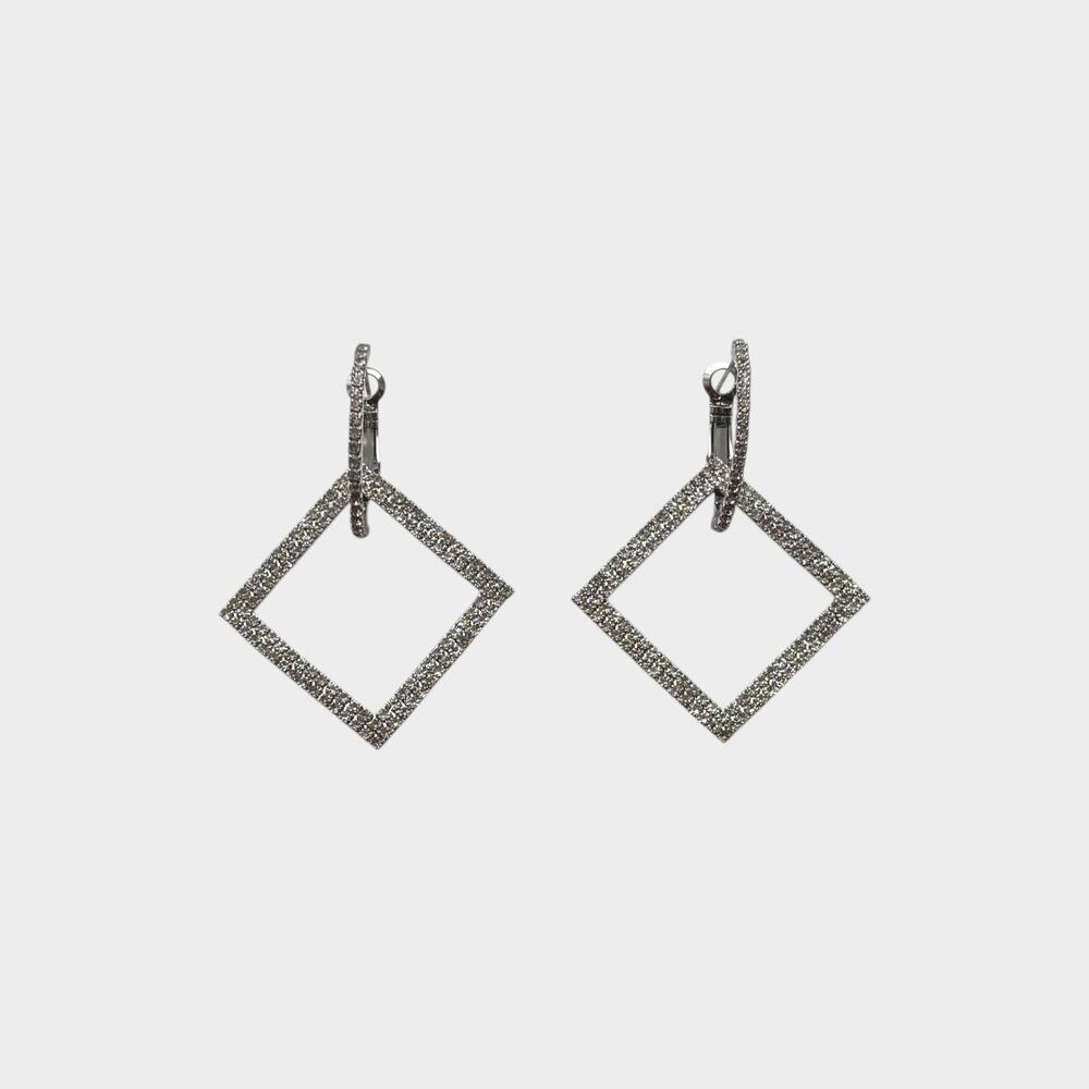 Square Dangle Night Out Earring - Picture 5 of 8